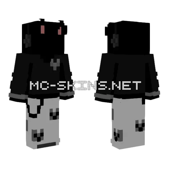 Meow Base Minecraft skin, front and back