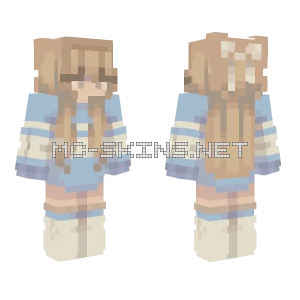 Meow Nya Mrrp Minecraft skin, front and back