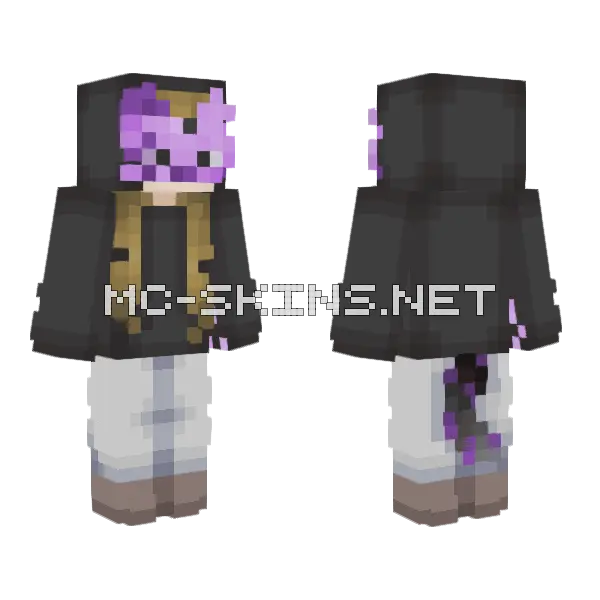 Meow Rce Minecraft skin, front and back