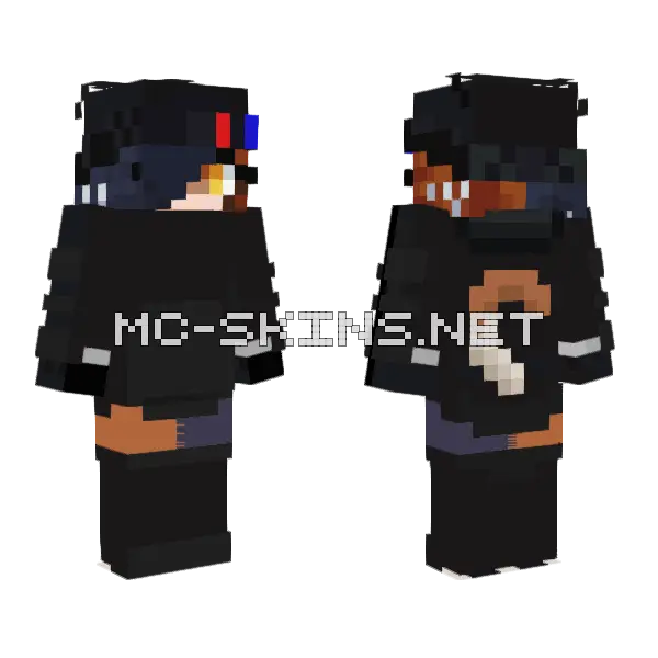 Meow Skulls Minecraft skin, front and back