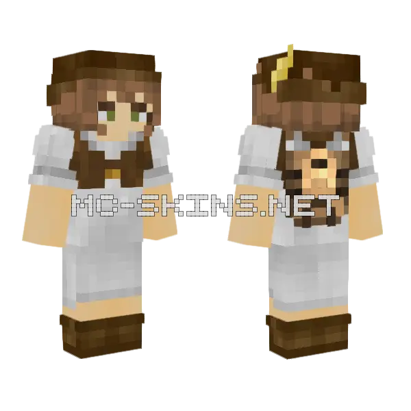 Merchant Minecraft skin, front and back