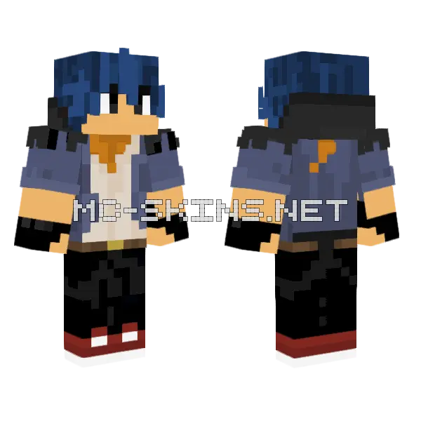 Mercury Minecraft skin, front and back