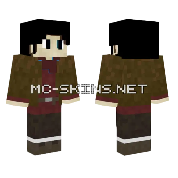 Merlin Minecraft skin, front and back
