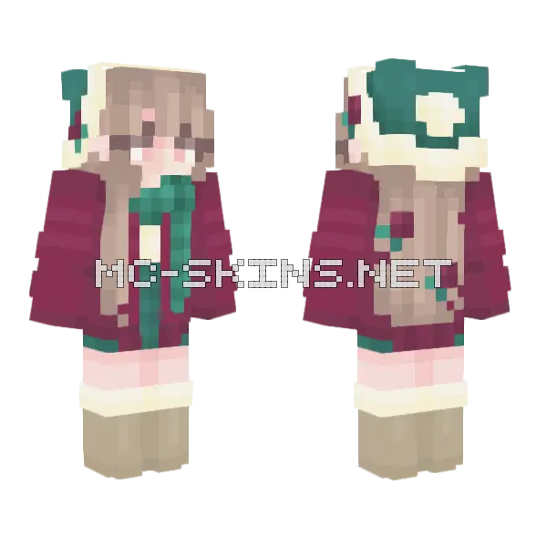 Merry Bright Minecraft skin, front and back