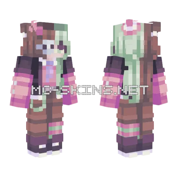Merry Christmas Persona Minecraft skin, front and back