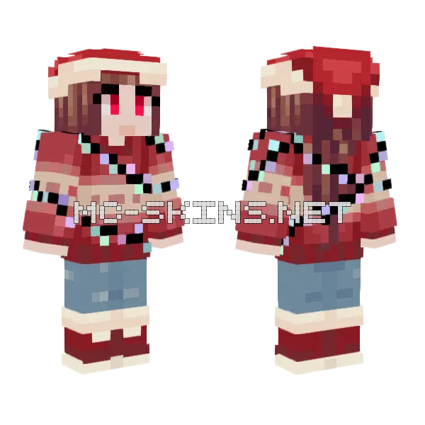 Merry Crisis Minecraft skin, front and back