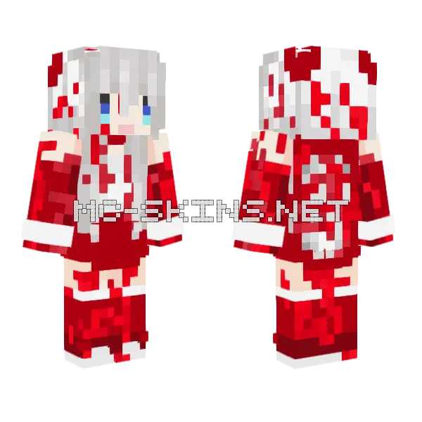Merry Killsmas Minecraft skin, front and back