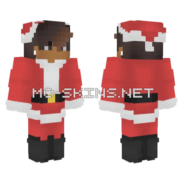 Merry Santa Minecraft skin, front and back