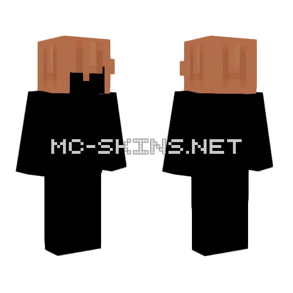 Messy Male Ginger Hair Base Minecraft skin, front and back