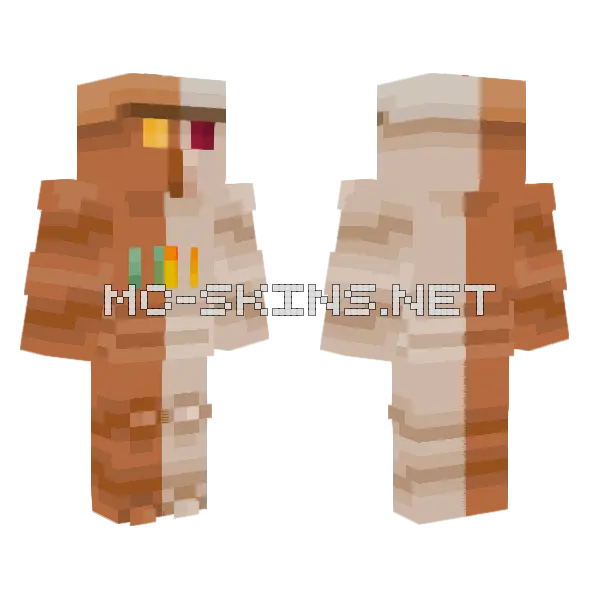 Metal Machine Ignited Minecraft skin, front and back