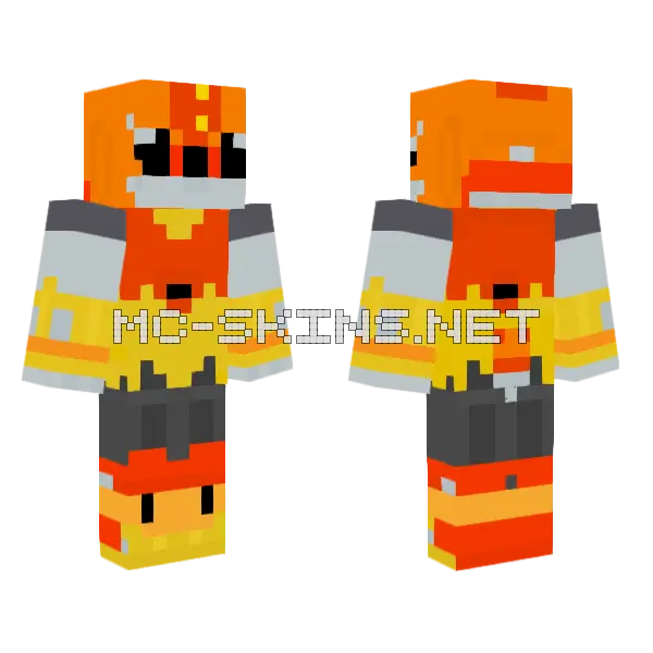 Metal Trip Minecraft skin, front and back