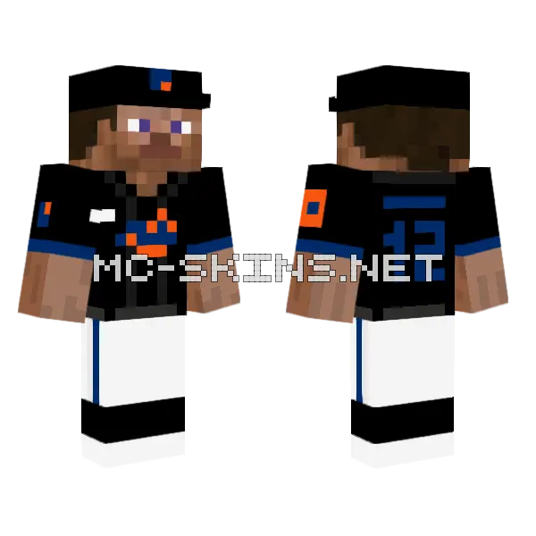 Mets Home Alternate Minecraft skin, front and back