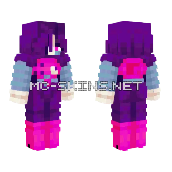 Mettaton EX Undertale Minecraft skin, front and back