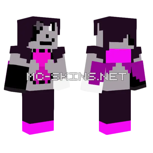 Mettaton Neo Minecraft skin, front and back