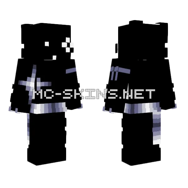 Mewos Minecraft skin, front and back