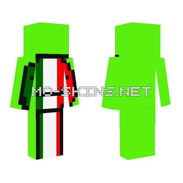 Mexican Dream Man Minecraft skin, front and back