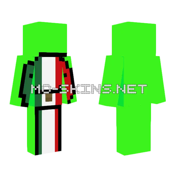 Mexican Dream My Version Minecraft skin, front and back