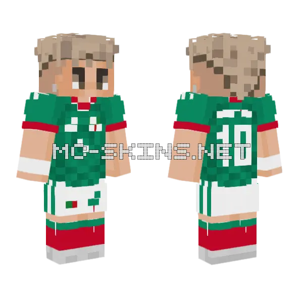 Mexican Soccer Jersey, front and back