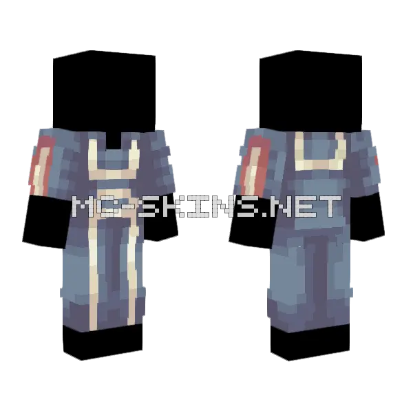 MHA UA Gym Outfit Minecraft skin, front and back
