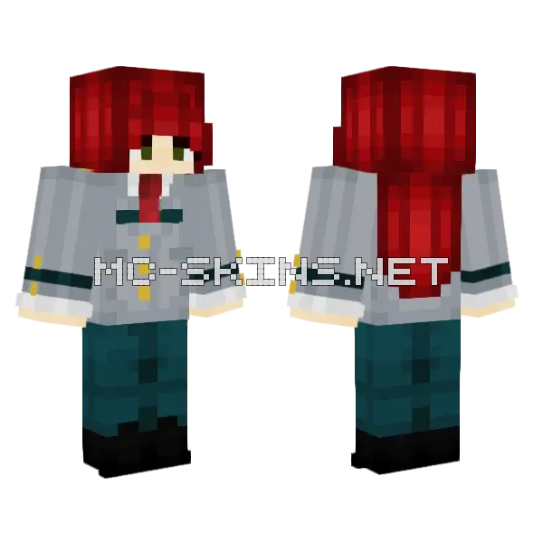 MHA Uniform Skin Minecraft skin, front and back