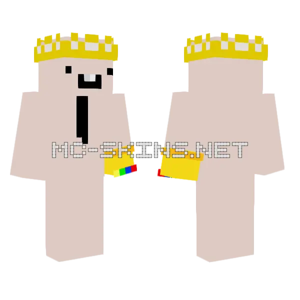 Mhm Minecraft skin, front and back