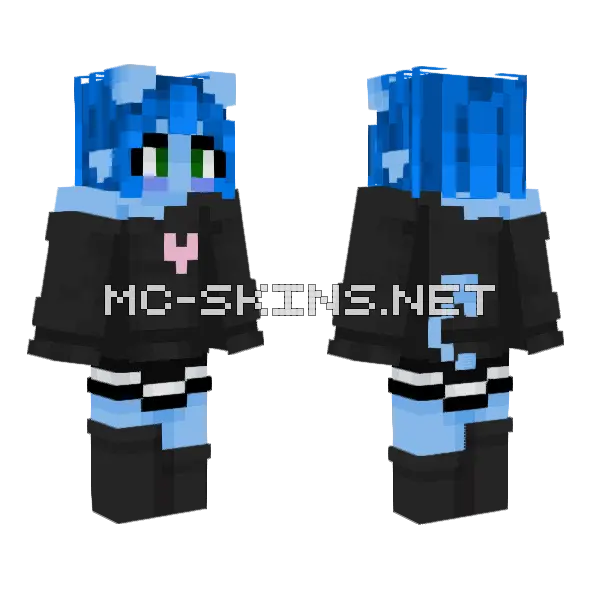 Mia Minecraft skin, front and back
