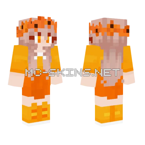 Mia Halloween Skin Minecraft skin, front and back