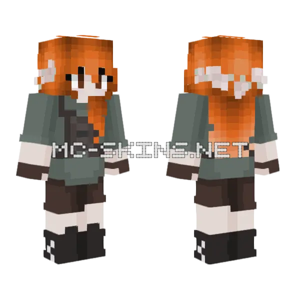 Mia Maze Runner Minecraft skin, front and back