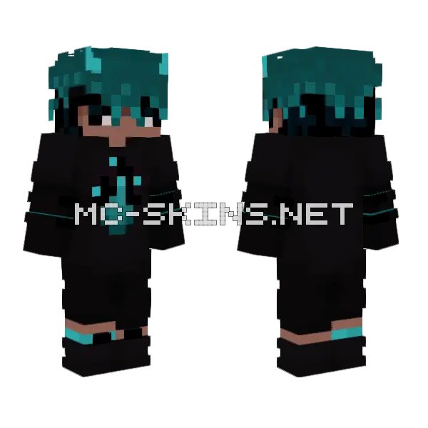 Mia The Witch Minecraft skin, front and back