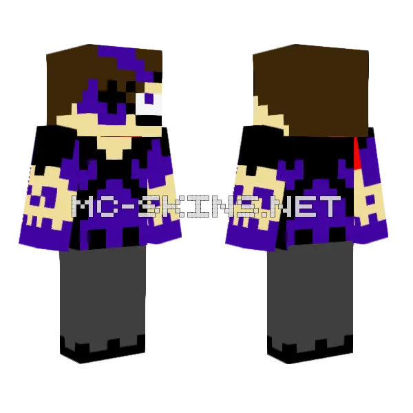 Michael Afton Minecraft skin, front and back