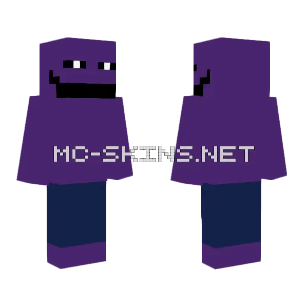 Michael Afton Reanimated Corpse Minecraft skin, front and back