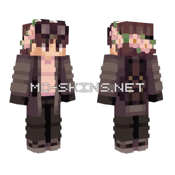 Michael Arboren Default FK Minecraft skin, front and back