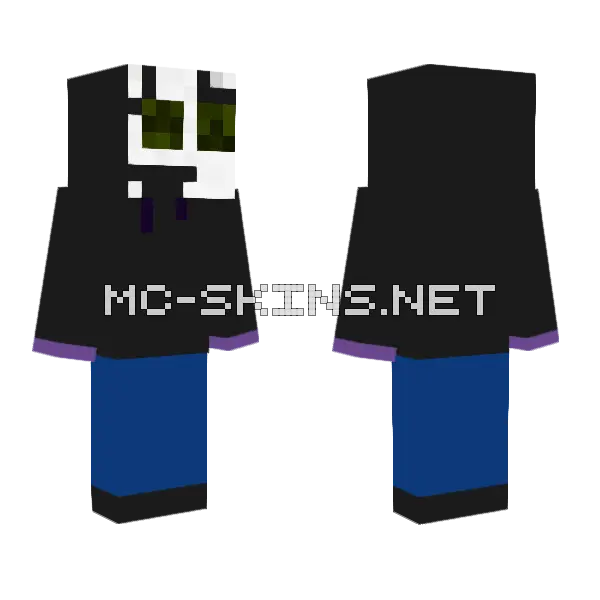 Michael FNAF Minecraft skin, front and back