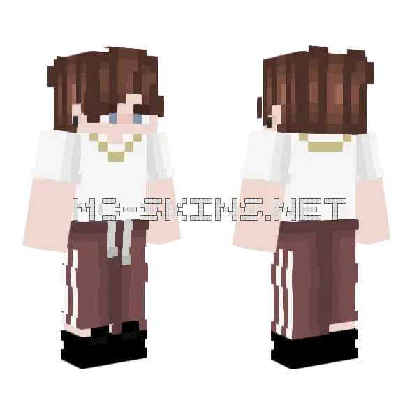 Michael Hair Base Minecraft skin, front and back