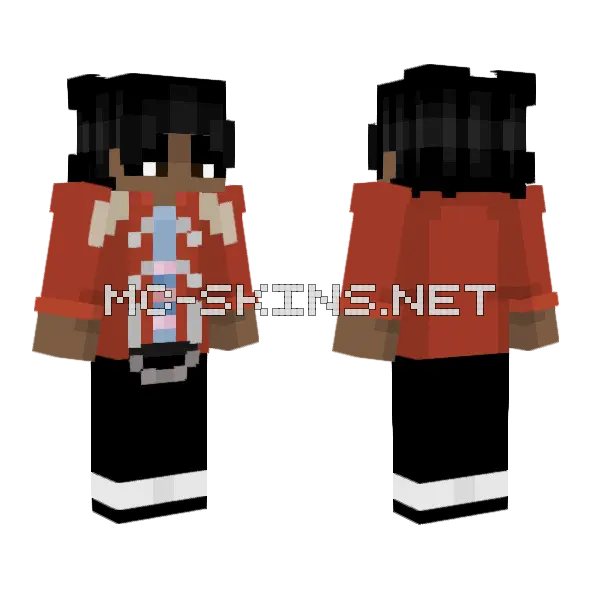 Michael Jackson Beat It Minecraft skin, front and back