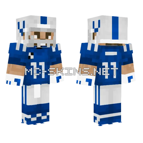Michael Pittman Jr MFL Minecraft skin, front and back