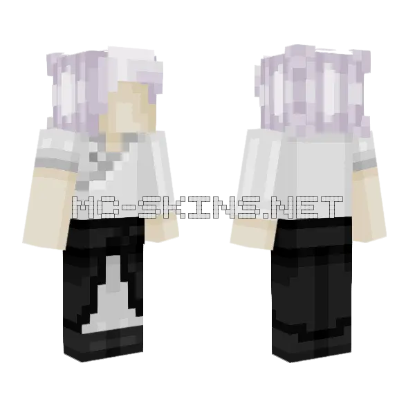 Michael Sannin Ver Without Eyes Minecraft skin, front and back