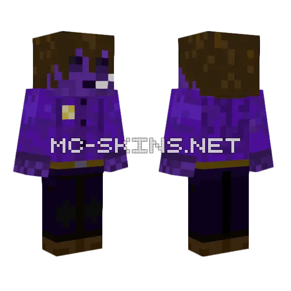 Micheal Afton Scooped Minecraft skin, front and back