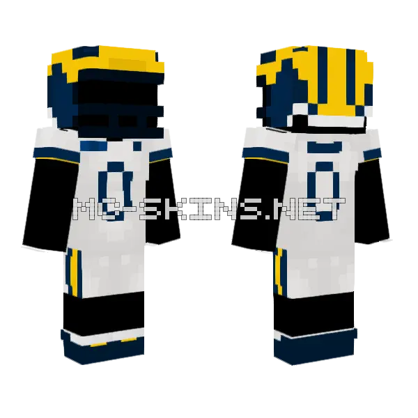Michigan The Game Minecraft skin, front and back