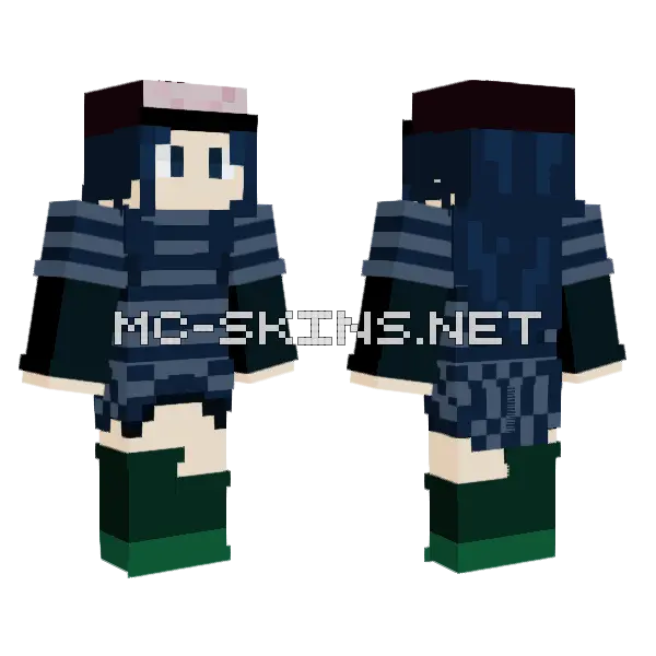 Microwave With Hat Minecraft skin, front and back