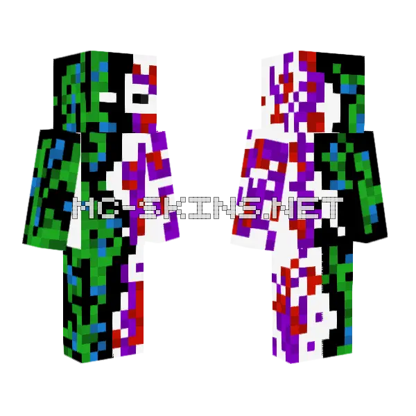 Mid Skin Minecraft skin, front and back
