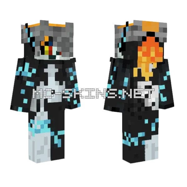 Midna Minecraft skin, front and back