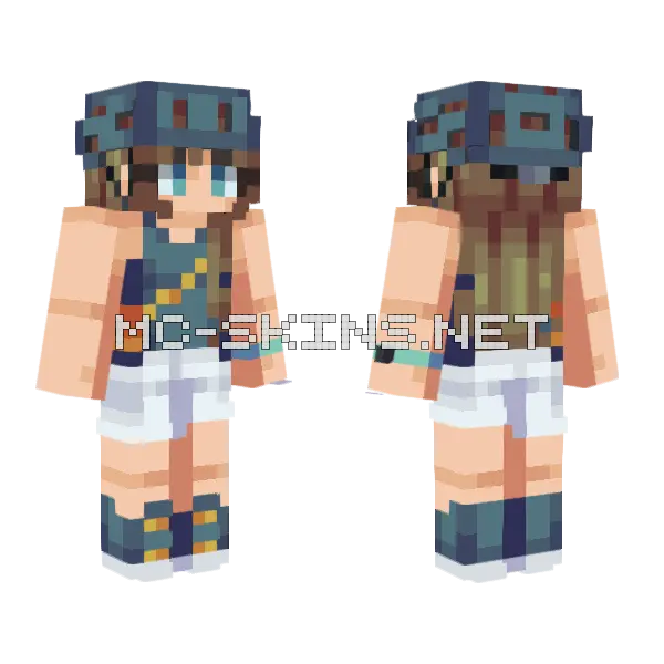 Midnight Bike Ride Minecraft skin, front and back