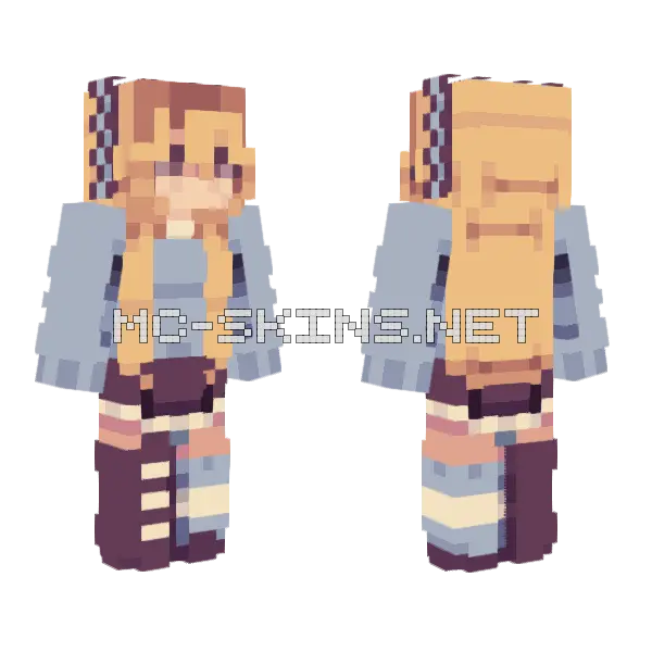 Midnight Fiction RCE Minecraft skin, front and back