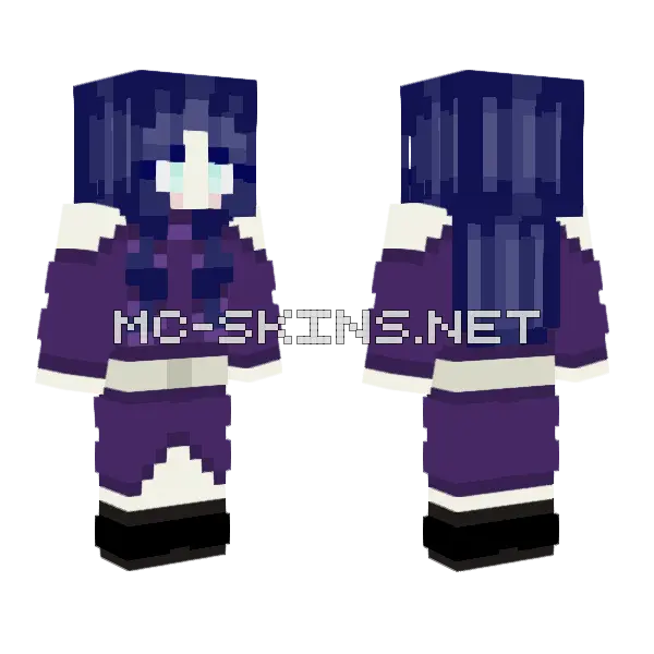 Midnight Moon Minecraft skin, front and back