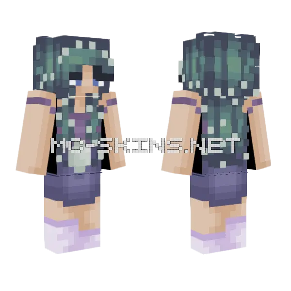 Midnight RQ Minecraft skin, front and back