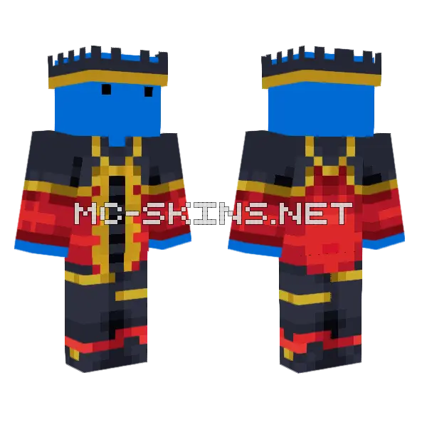 Migrator Sawyinator Thick Arms Minecraft skin, front and back