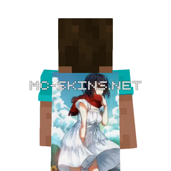 Mikasa Ackerman Dress cape, outside and lining