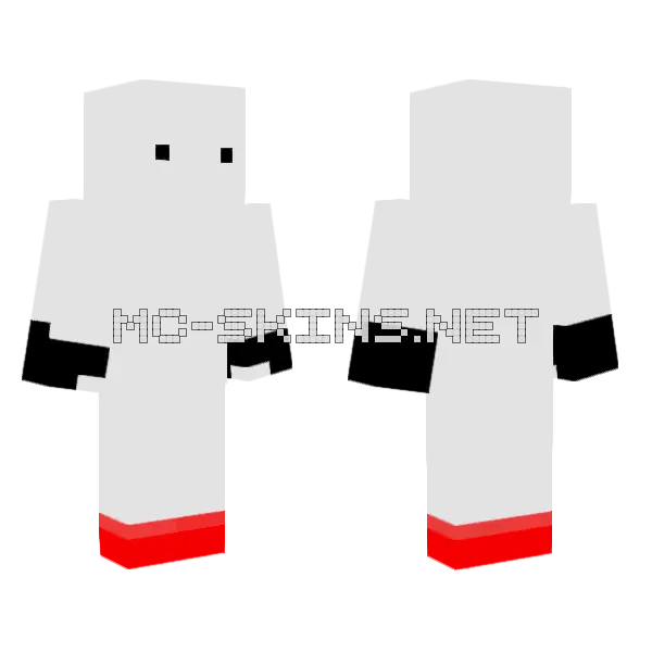 Mike Minecraft skin, front and back