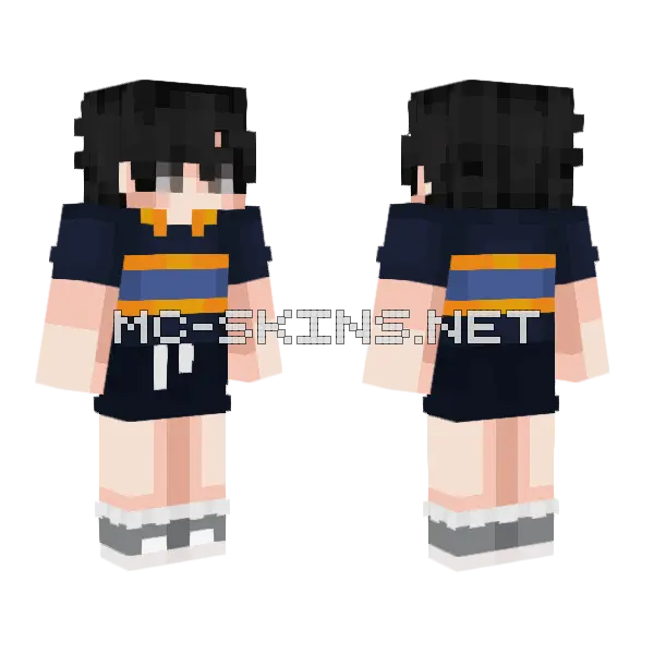 Mike2 Minecraft skin, front and back